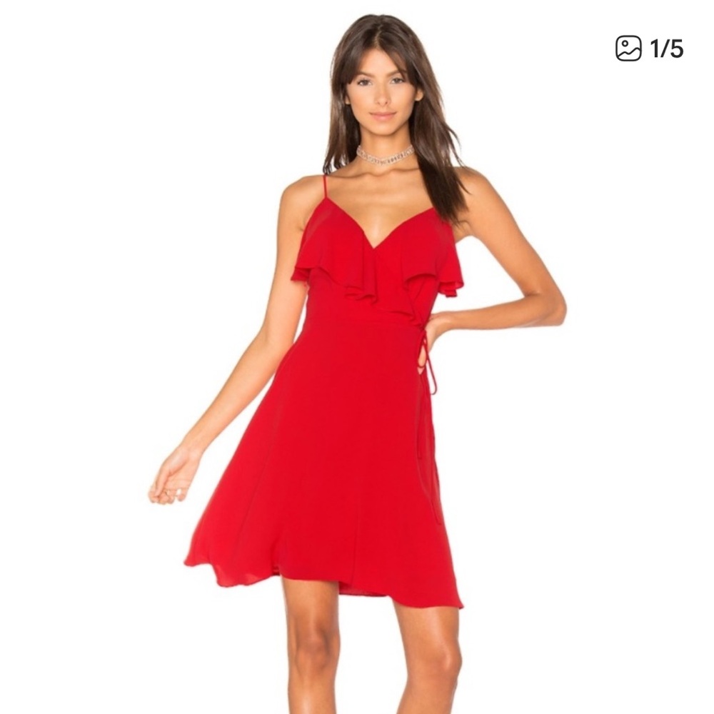 Bailey44 Red Flown Dress Size 4 EUC